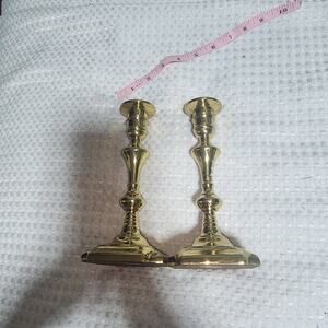 VALSAN EUC SET OF 2 FROM PORTUGAL BRASS 8" BRASS CANDLESTICK HOLDERS